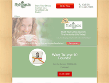 Tablet Screenshot of mymiracletea.com